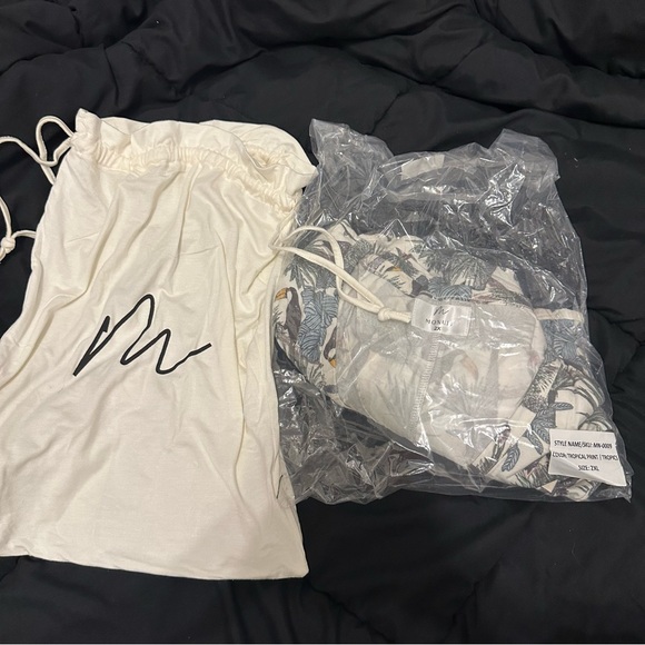 MONUIT MSRP $74 Patricia Jumpsuit Shade Cloud Nine Womens Size 2XL - Picture 9 of 12